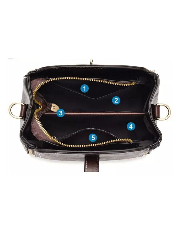 Bolsa Crossbody Pink Brule Universal De Cuero P... image number null