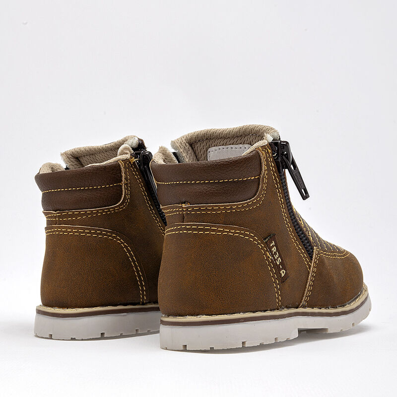 Tres-A Botitas para bebé niño. Café image number null