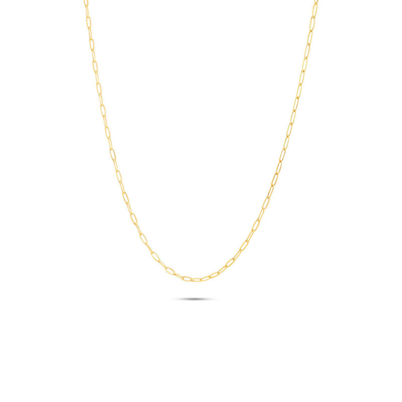 Cadena Oro Amarillo 14k Paperclip 55 cm | Bizza... image number null