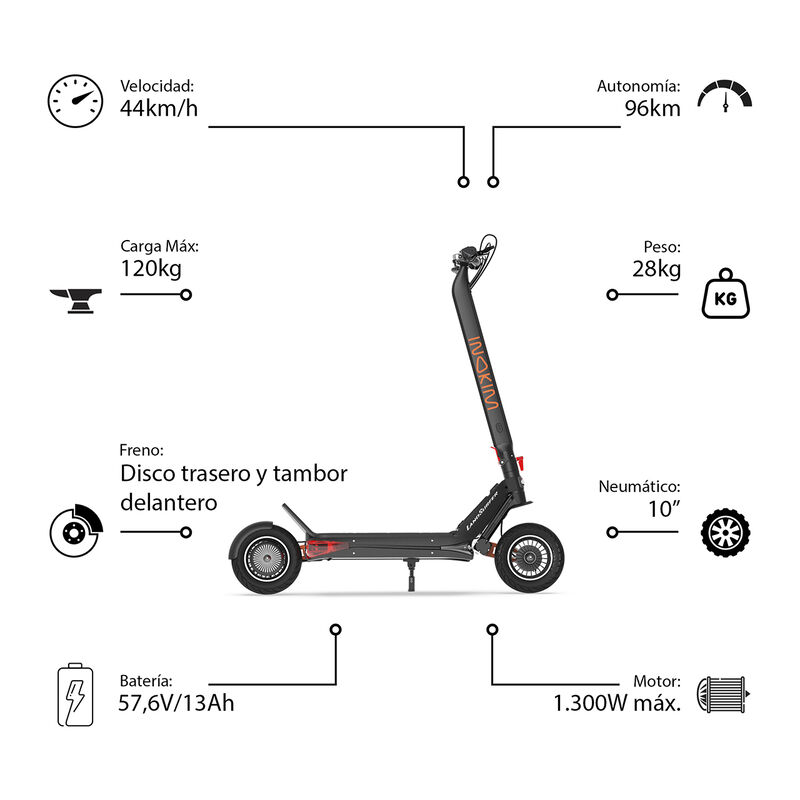 Inokim Scooter Ox Naranja image number null