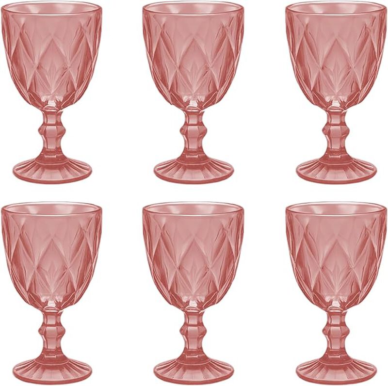 Juego de 6 Copas de Vidrio 240 ml, Copas Colori... image number null