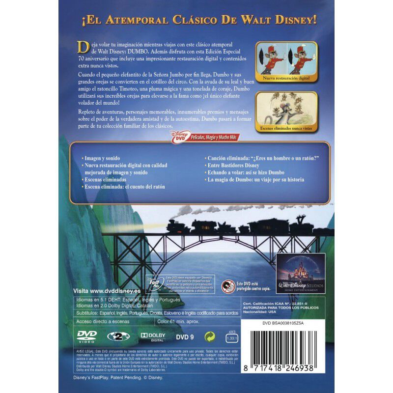 Dumbo (edici&oacute;n 70 Aniversario) [dvd] image number null