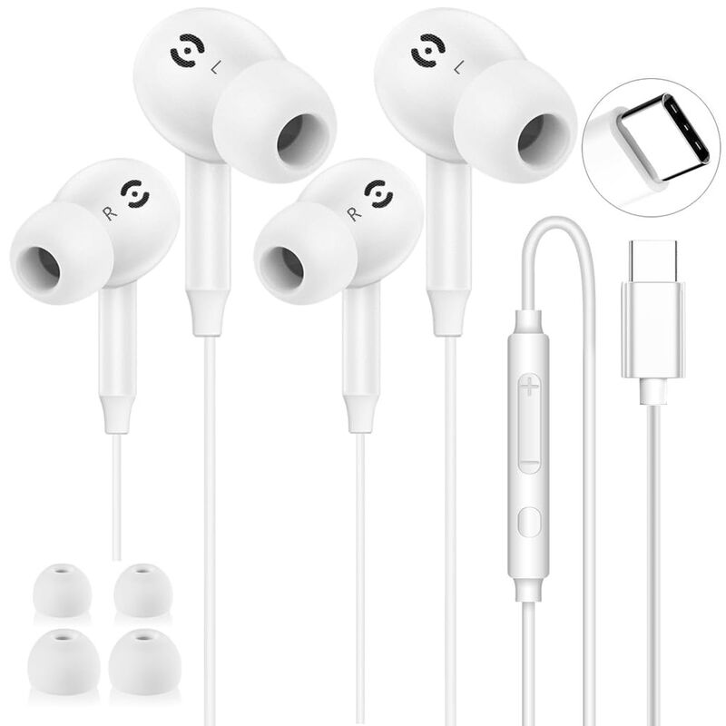 Auriculares Anltoxlus con Cable USB-C y Micr&oacute;fo... image number null