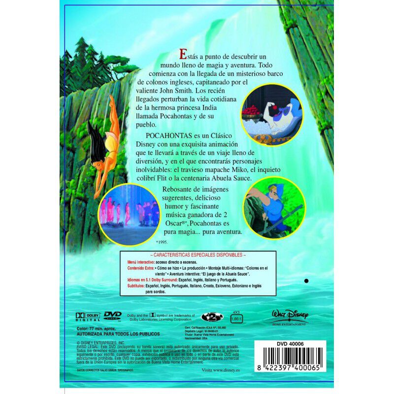 Pocahontas [dvd] image number null