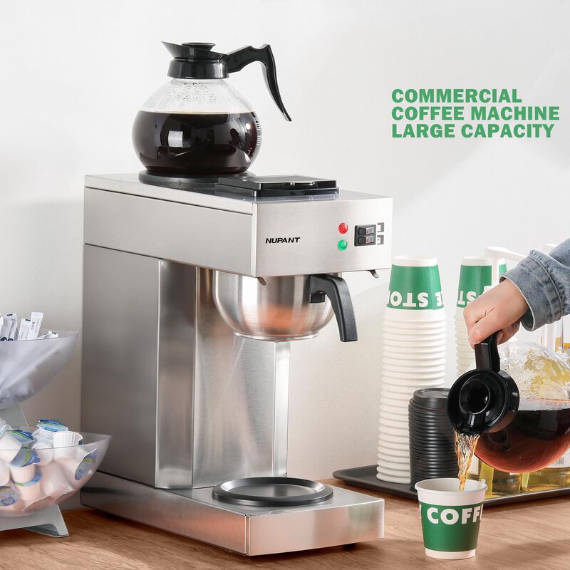 Cafetera Nupant, 12 Tazas, 1,8 L, Con 2 Garrafa... image number null