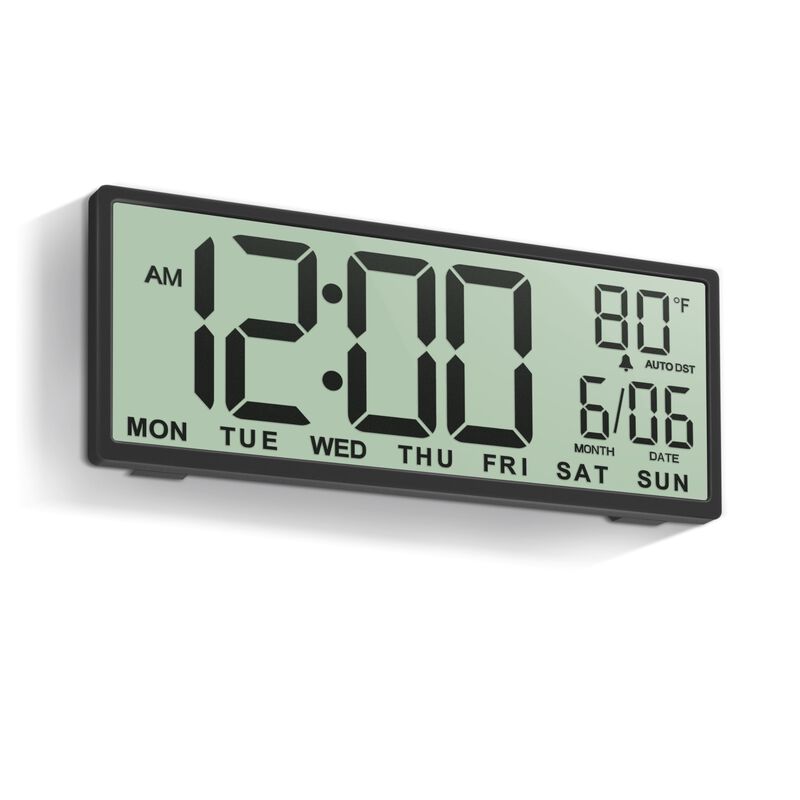 Reloj De Pared Jall Con Pantalla Lcd Digital Gr... image number null