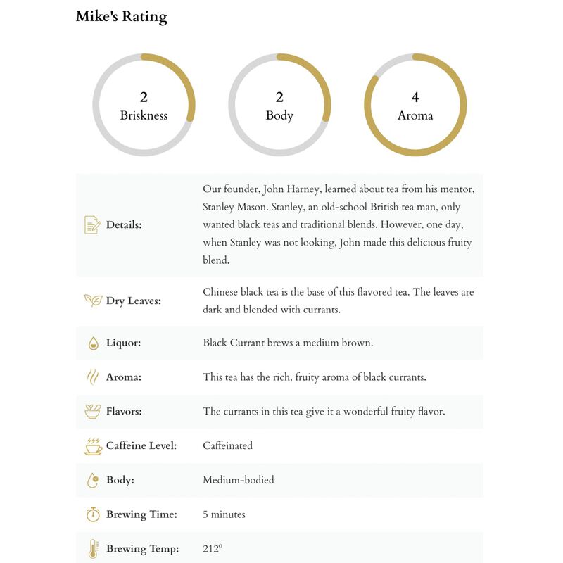 Harney & Sons T&eacute; Negro Con Grosella Negra 50 g ... image number null