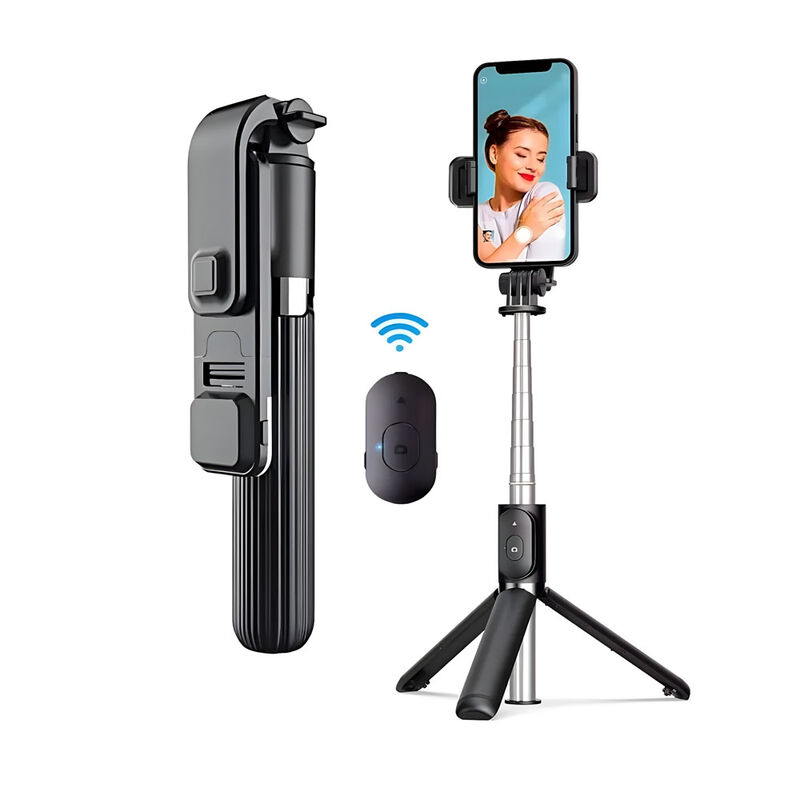 Palo selfie con trípode y control remoto image number null