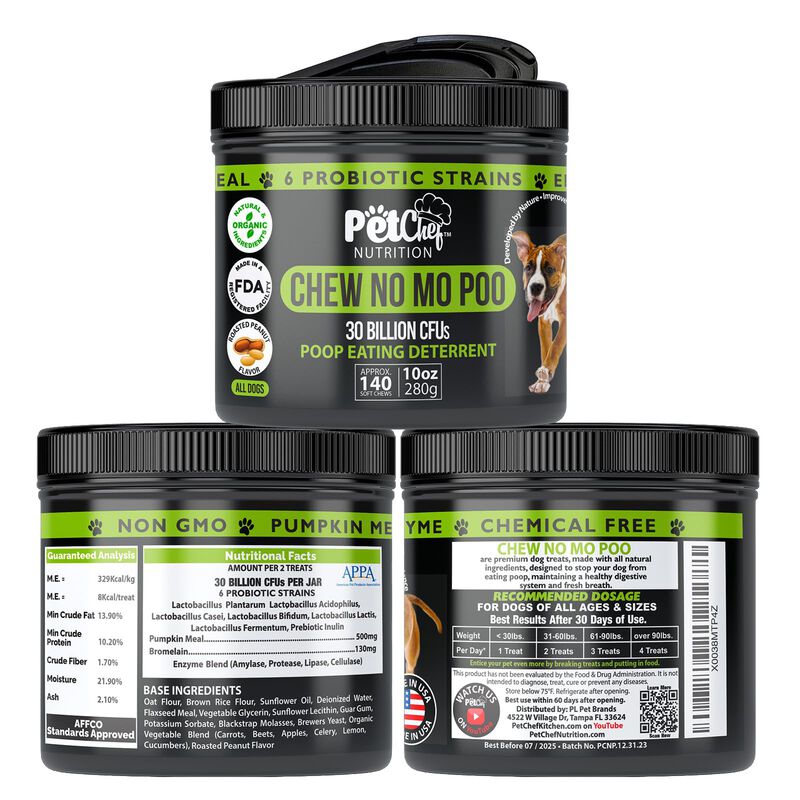 Chews Pet Chef No Poo 140 Masticables, 300 G, C... image number null