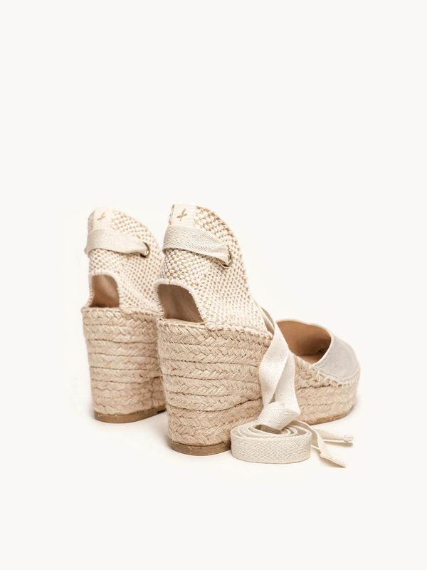 Alpargata Romero Cuña Media Plataforma Ante Met... image number null