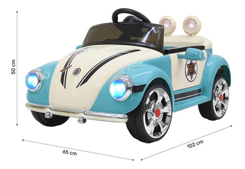 Carro Montable Tipo Vochito Electrico Musica Us... image number null