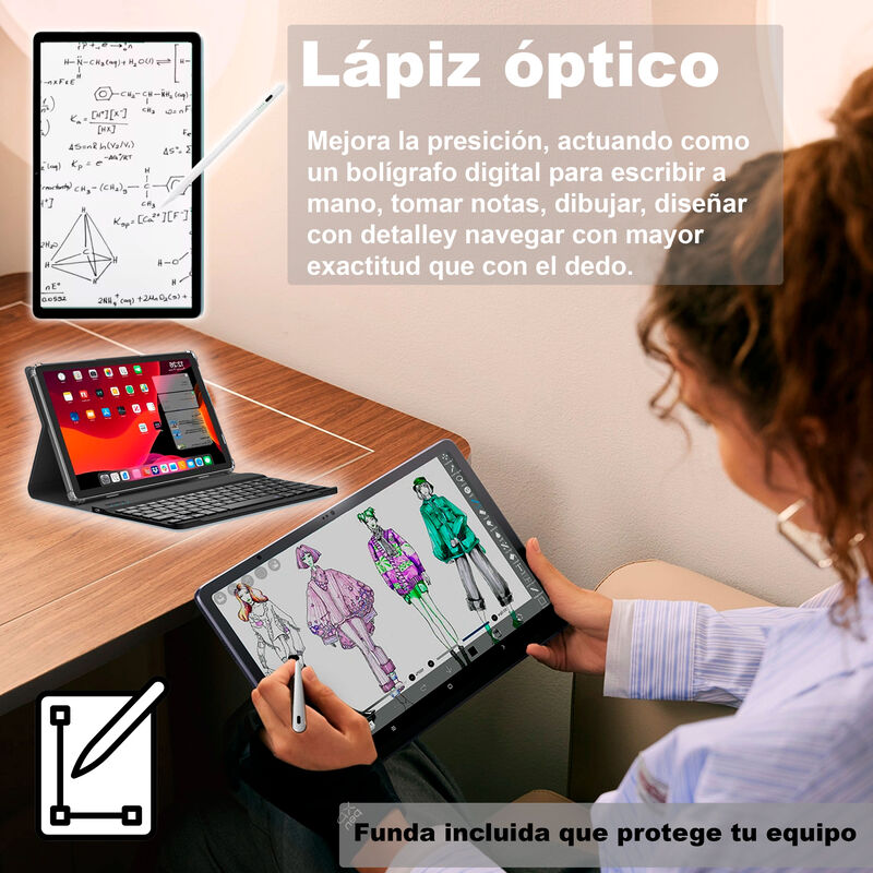 VAK TABLET 102X OCTACORE 11" l&aacute;piz TECLADO 2 EN... image number null