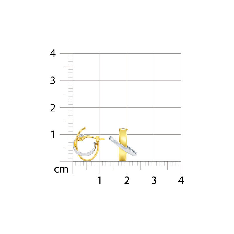 Arracadas 2begold Amarillo Con Blanco (925+1/10... image number null