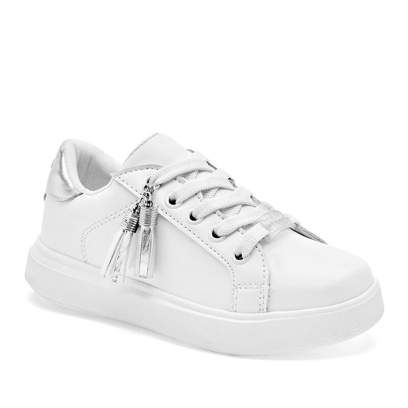 Moramora Tenis Para Ni&ntilde;a Blanco Plata Cod 13257... image number null