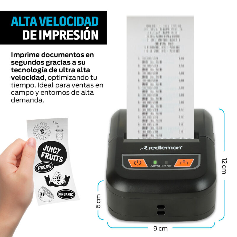 Impresora Portátil Mini Inalámbrica Bluetooth P... image number null