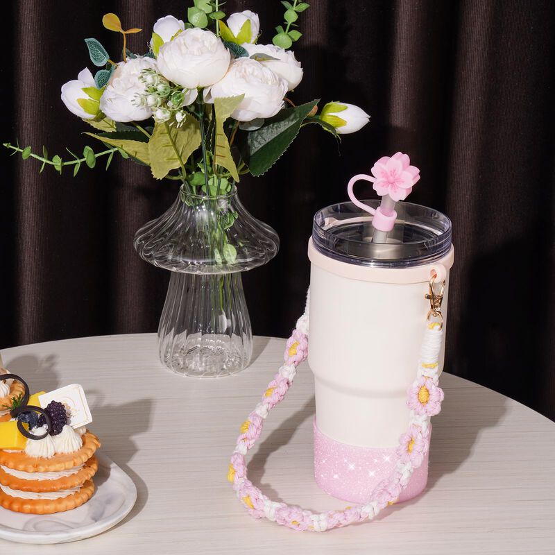 Set De Accesorios Rosa Nihome Para Taza Stanley... image number null