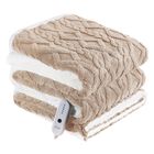 Manta T&eacute;rmica El&eacute;ctrica Chioky, Talla Doble, Sherpa, Beige