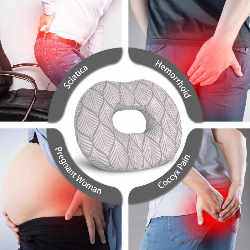 Almohada Tipo Dona Gswirmchsq 40x33x7 Cm Alivio... image number null