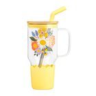 Vaso De Viaje 10 Strawberry Street 1 l Amarillo Con Estampado Floral
