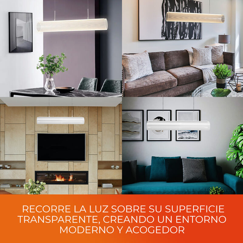 L&aacute;mpara Colgante LED Tubo de Acr&iacute;lico 1.20 m de... image number null