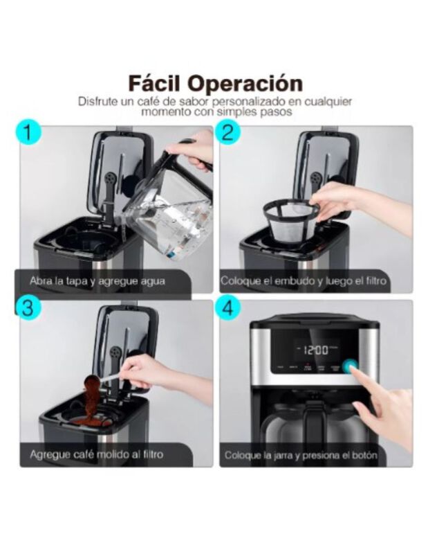 Cafetera De Goteo Digital Sangkee  K10127 image number null