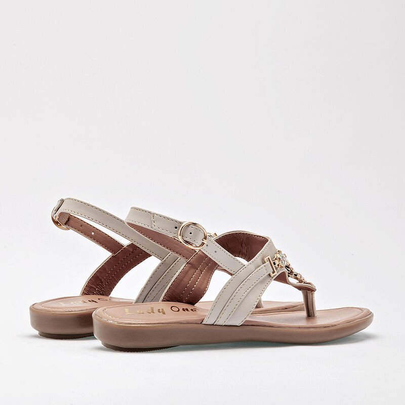 Lady One Sandalia para mujer beige image number null