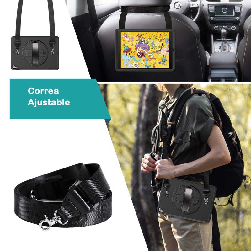 Funda Tekku Handstrap Para Ipad 9 Ipad 8 Ipad 7... image number null