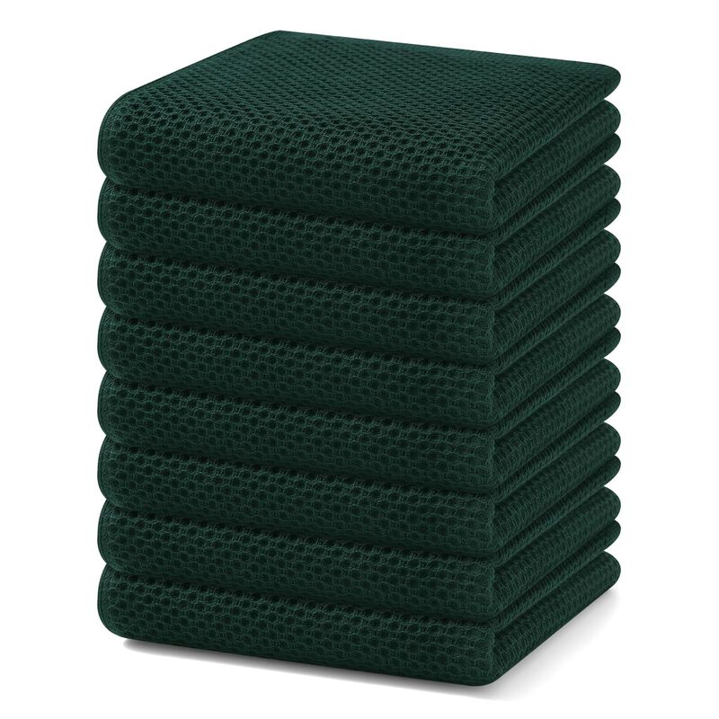 Set de 8 Toallas de Cocina Homaxy Algod&oacute;n Verde... image number null