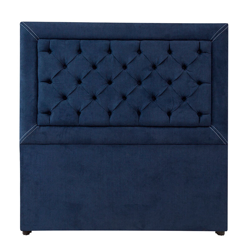 Cabecera King Size Dicasa Mary Azul Marino image number null