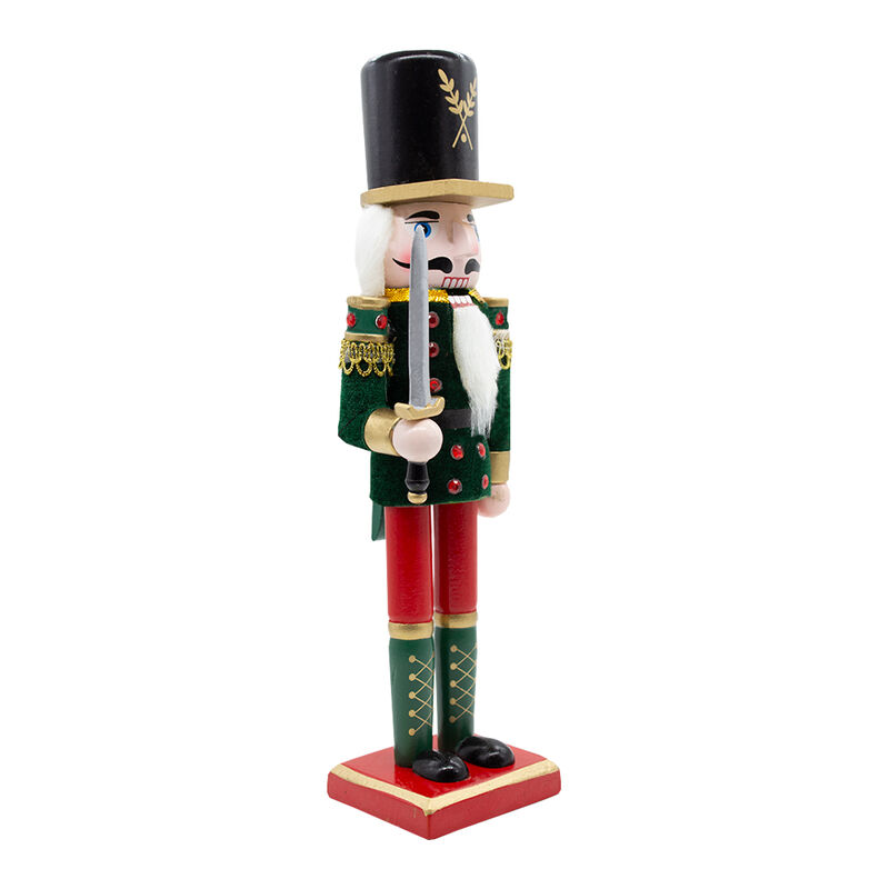 Cascanueces de madera 30cm decoración navideña image number null