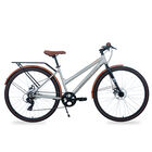 Bicicleta Benotto City Eco Motion R700c 7v. Frenos Doble Disco Mec&aacute;nico Acero Titanio/negro Talla:un
