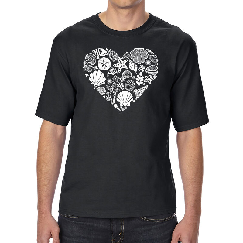 Camiseta Alta y Larga Word Art Para Hombre - Co... image number null