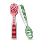 Cucharas Numnum Pack De 2 Rojo/verde Autoalimentaci&oacute;n 6 meses+