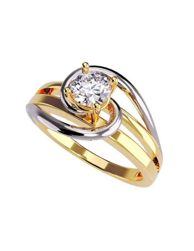 Anillo de Compromiso de 14K con Diamante de Lab... image number null