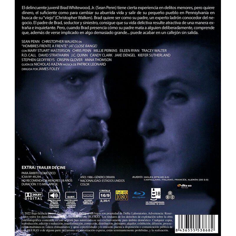 Hombres Frente A Frente Blu-ray. 1986 Hombres F... image number null