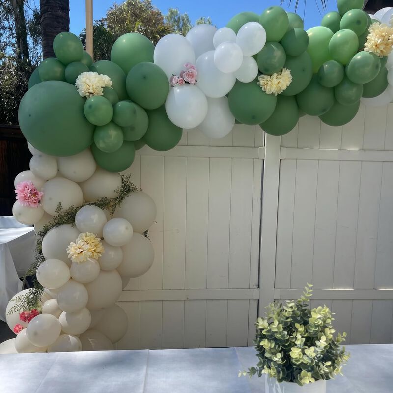 Globos Joyfloat 30 cm Verde Salvia 60 Unidades image number null