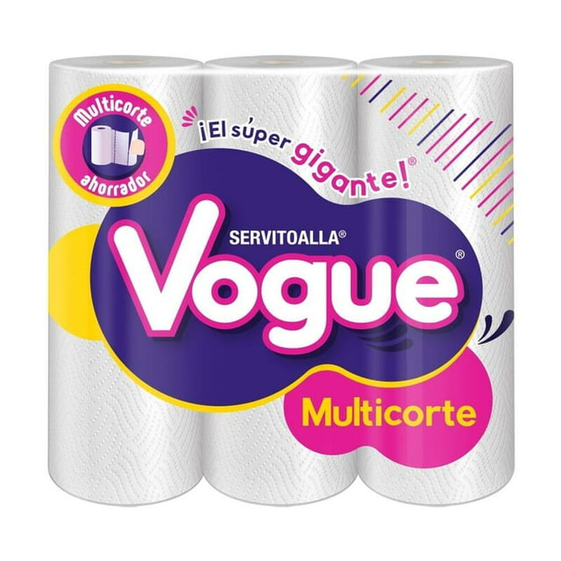 Servitoalla Vogue Multicorte 3 Rollos Con 100 H... image number null