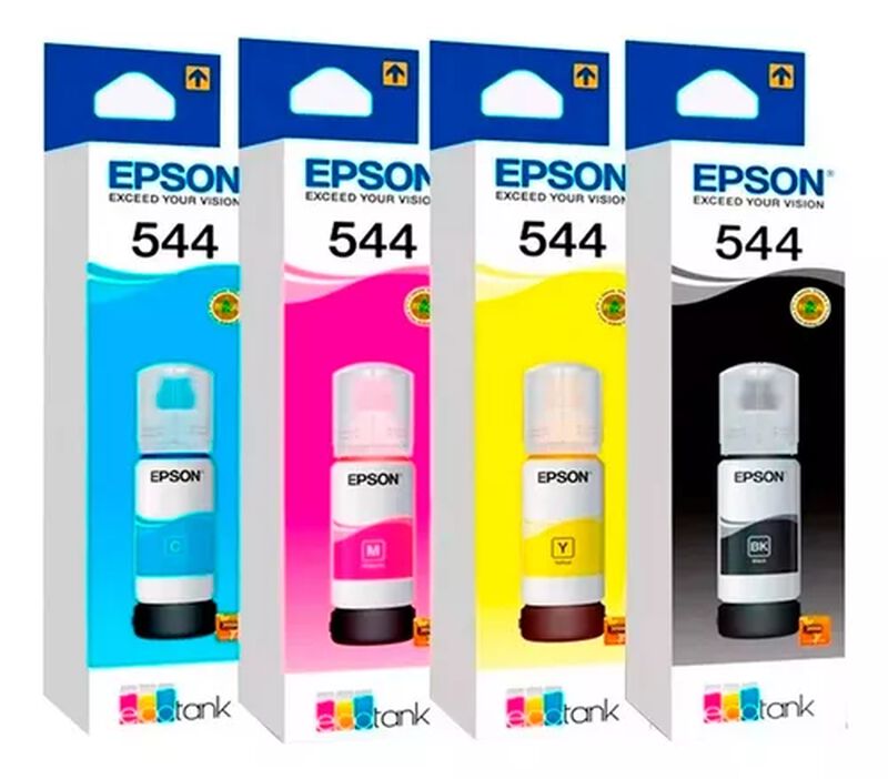 Kit 4 Botellas Tinta EPSON T544 Color image number null