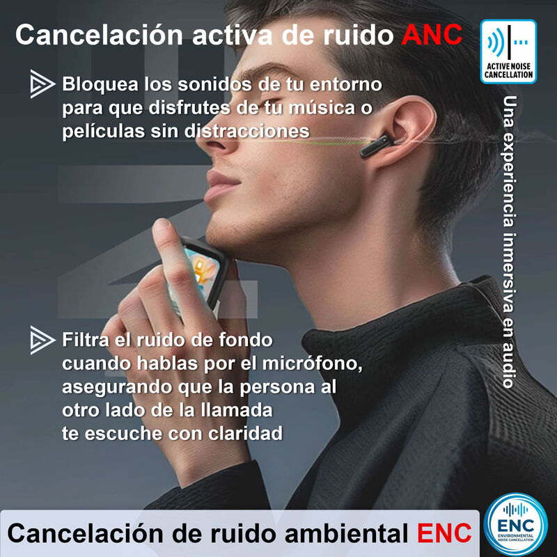 Aud&iacute;fonos Vak Q2 Ia Traductor Anc Enc Pantalla ... image number null