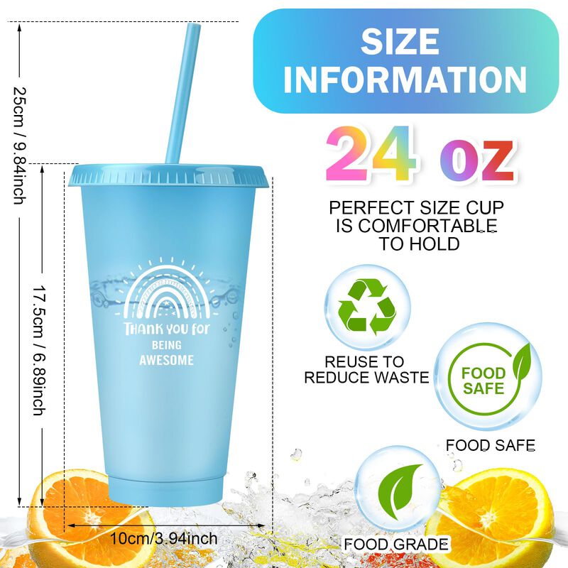 Vaso Reutilizable De Pl&aacute;stico Bokon 24 Oz - Pac... image number null