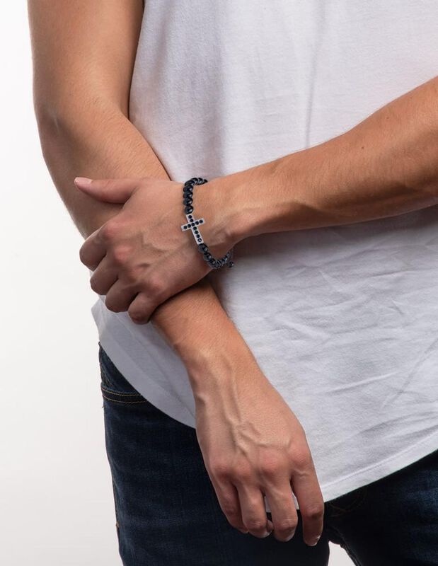 Pulsera Hombre Cruz Brazalete Protector Regalos... image number null