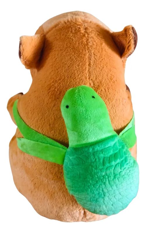 Peluche Grande Capibara Y Tortuga Suave Marca K... image number null