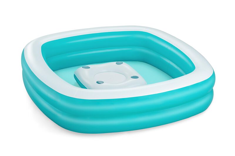 Alberca Inflable cuadrada fam c base al centro ... image number null