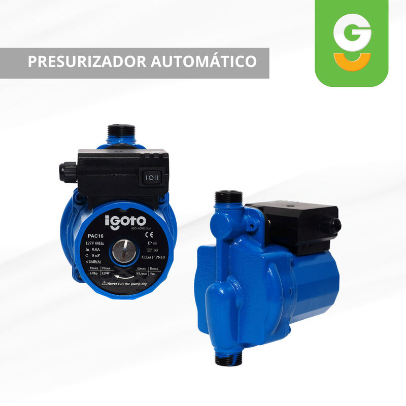 Presurizador Automático 1/6 Hp   Pac16 image number null