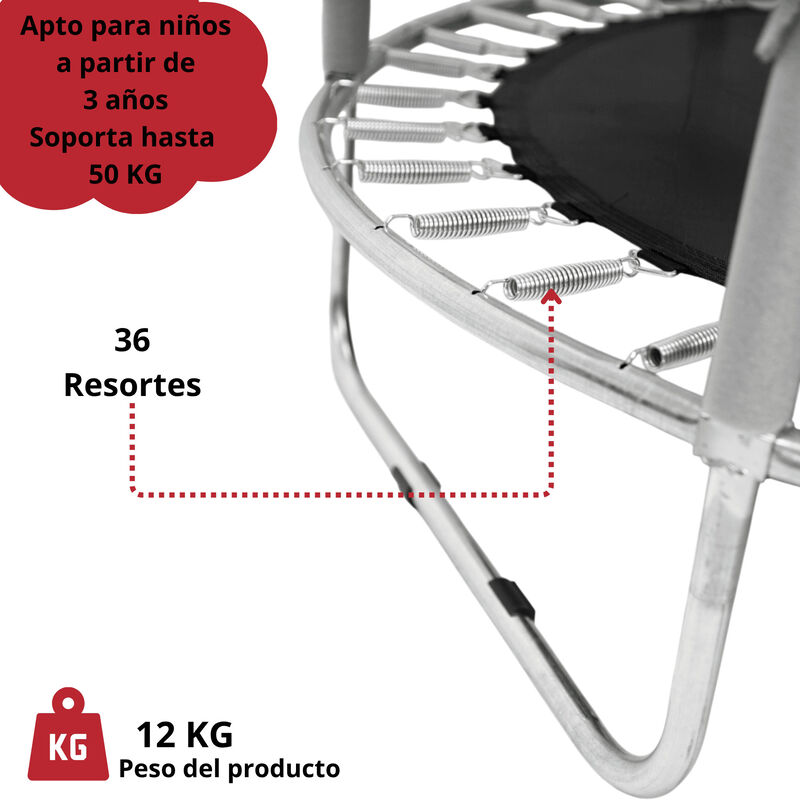 Trampol&iacute;n Infantil 140 Cm 55 Pulgadas Parque De... image number null