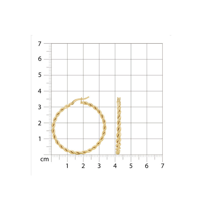 Arracadas 2Begold Amarillo (30Mm Aprox) image number null