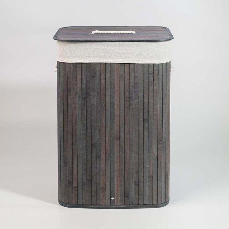 Cesto Plegable de Bamb&uacute; Gris Lo Necesito  Ecofr... image number null
