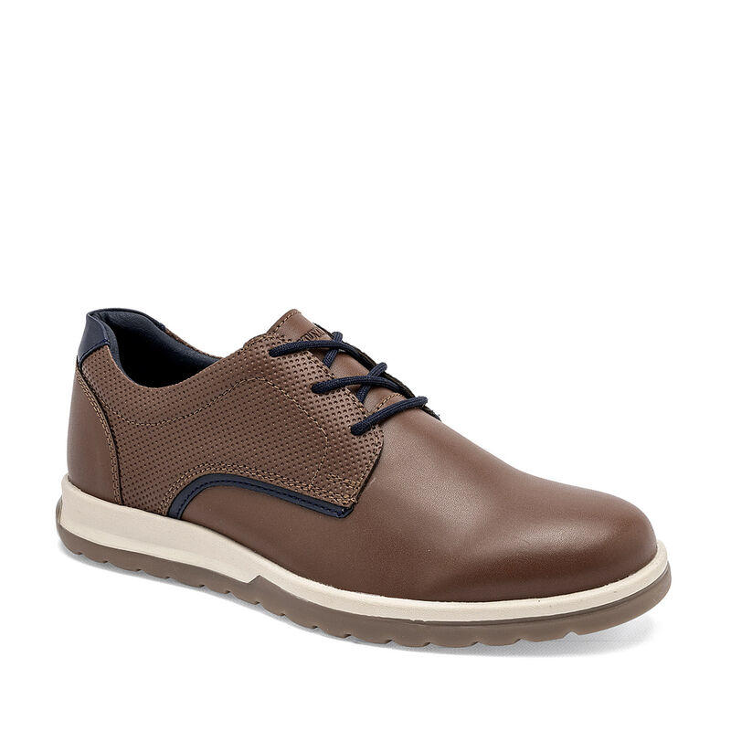 Yuyin Zapato casual para joven camel marino image number null