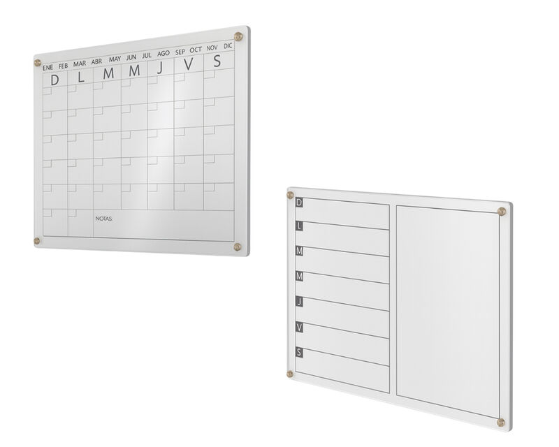 Juego de 2 Pizarrones Magn&eacute;ticos Transparentes ... image number null