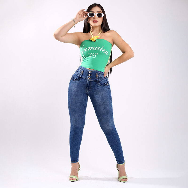 Pantal&oacute;n Mujer Colombiano Savi Jeans N4789m S&uacute;p... image number null